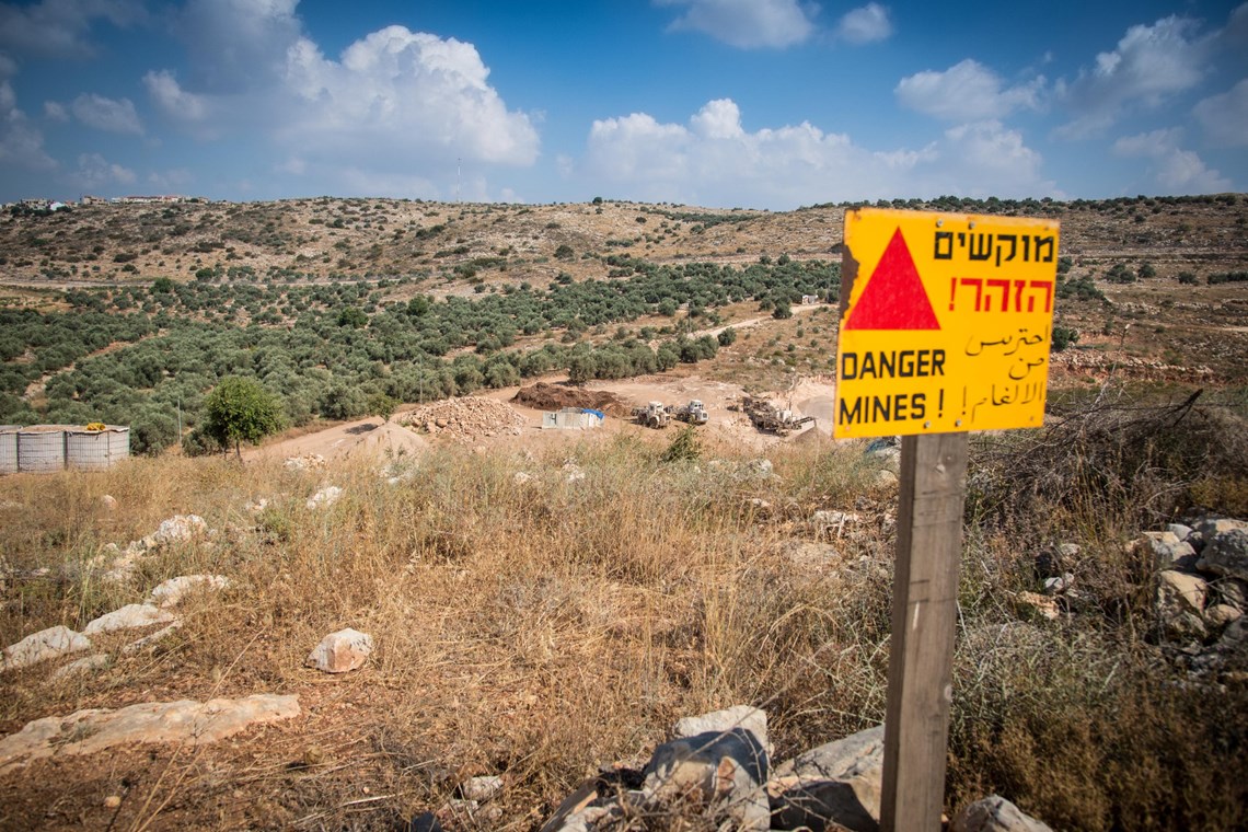 The a-Nabi Elyas minefield, HALO Trust.