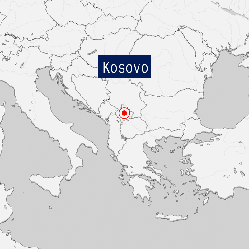 Map of Kosovo