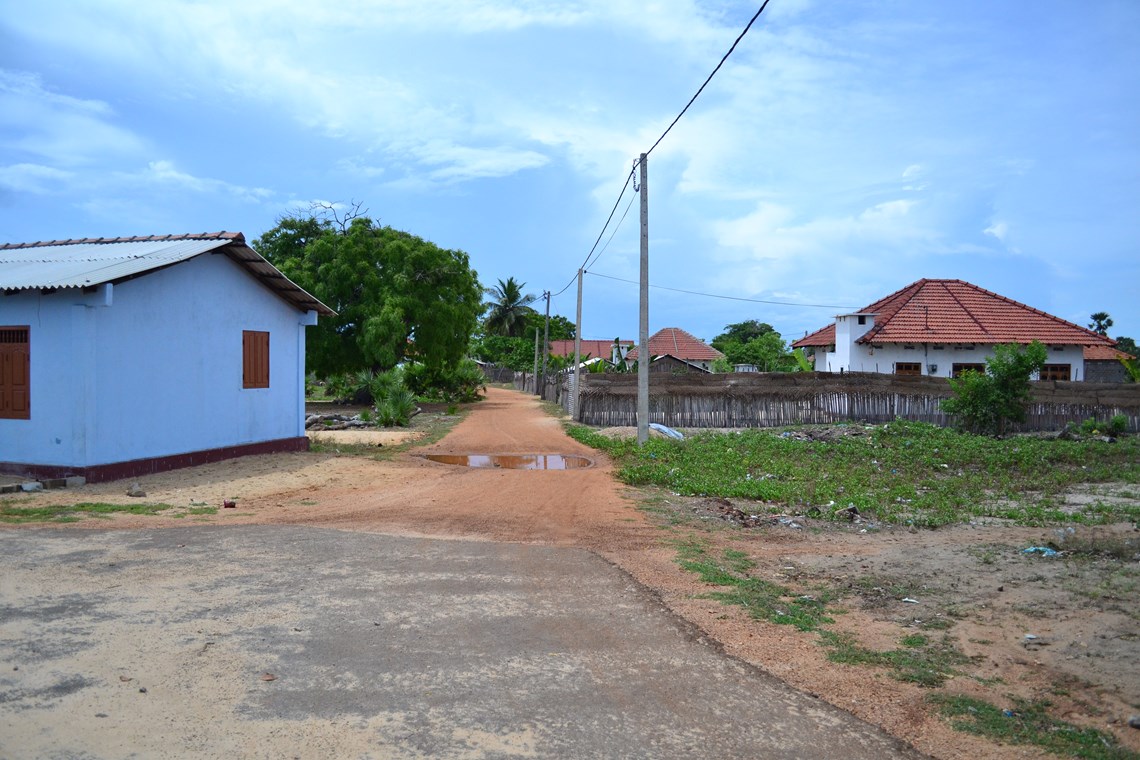 New houses built on land cleared by HALO Trust