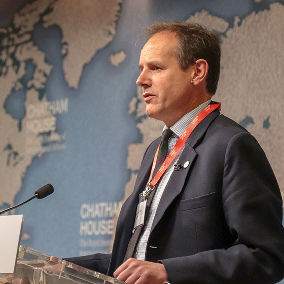 HALO CEO, James Cowan, speaking at Chatham House on the Angolan government investment