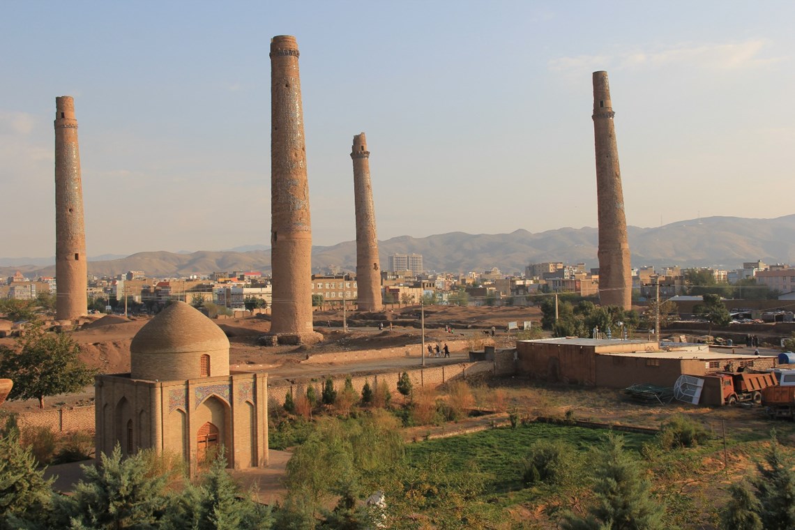 A picture of the Minarets by kind permission of UNESCO