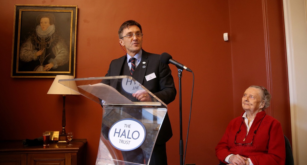 Guests at The HALO Trust memorial service, in Chelsea Old Church, London