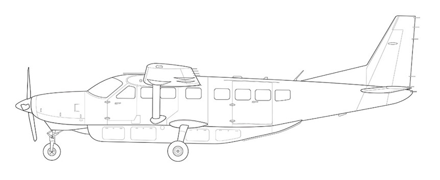 A sketch of a small aeroplane