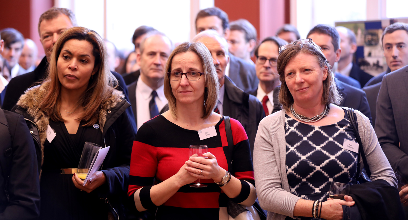 Guests at The HALO Trust memorial service, in Chelsea Old Church, London