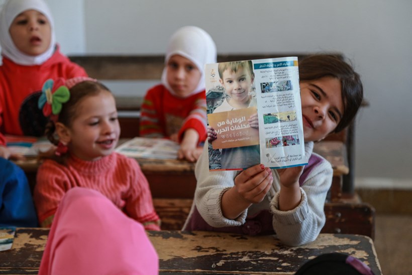 Syria is littered with explosives. Risk education teaches children how to stay safe.