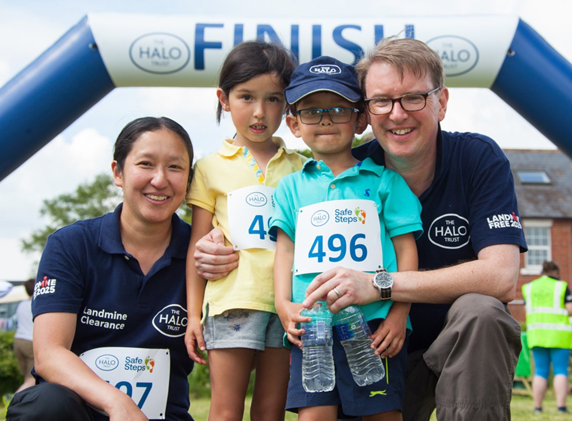 Four-year-old-William and six-year-old Alex conquer their first ever 15km