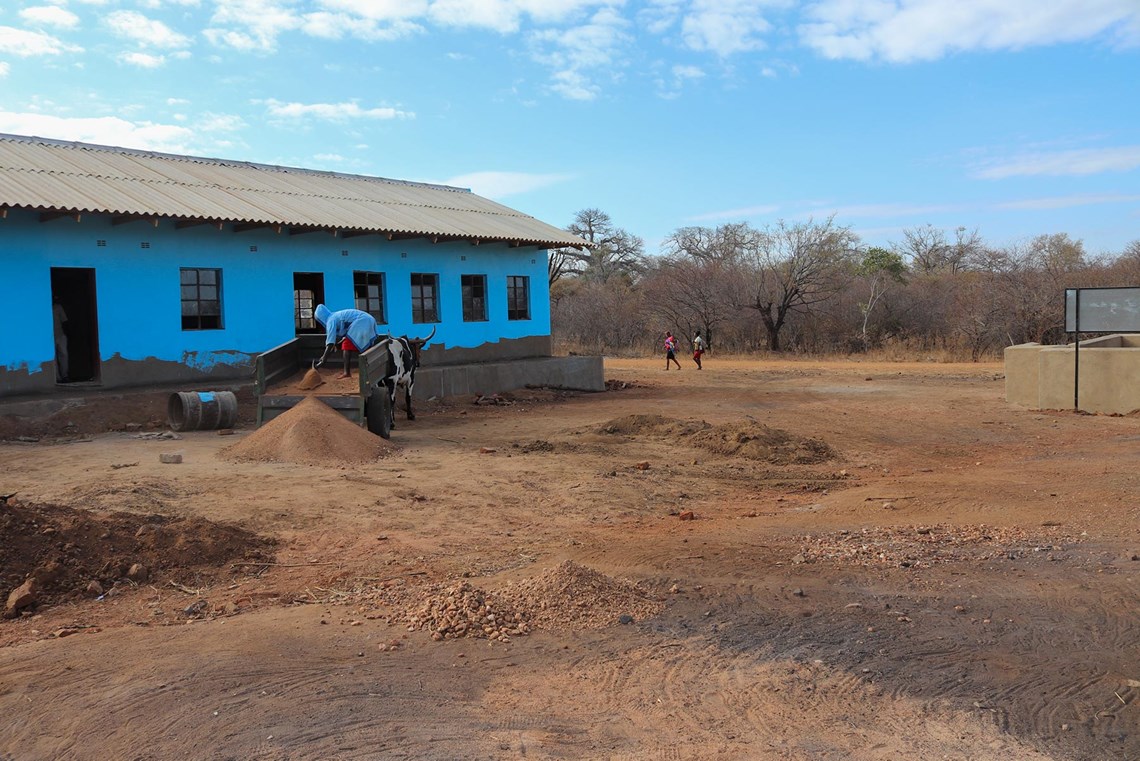 The building of Mukosa school can be fast-tracked now there is water to make the bricks
