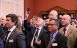 Guests at The HALO Trust memorial service, in Chelsea Old Church, London