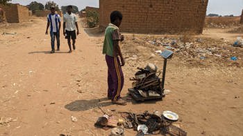 destroying explosives in Angola