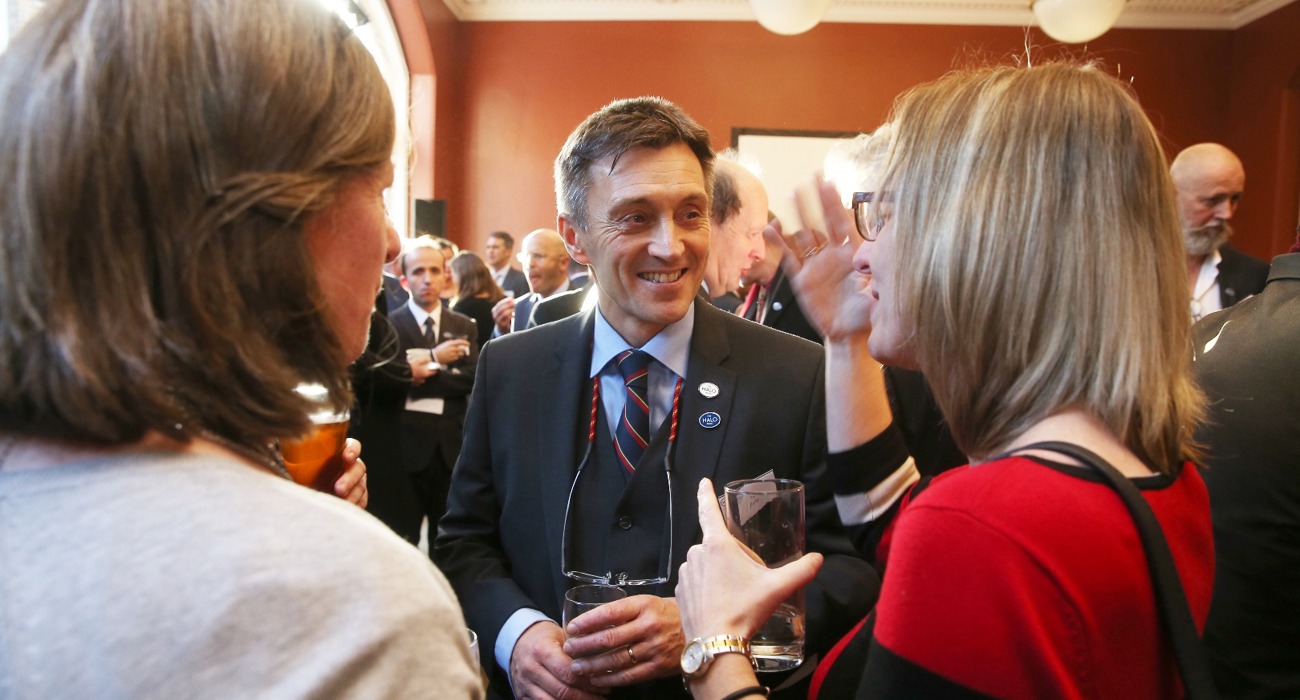 Guests at The HALO Trust memorial service, in Chelsea Old Church, London