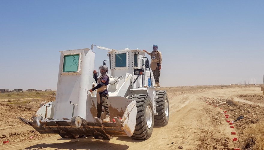 Clearing IEDs in Iraq