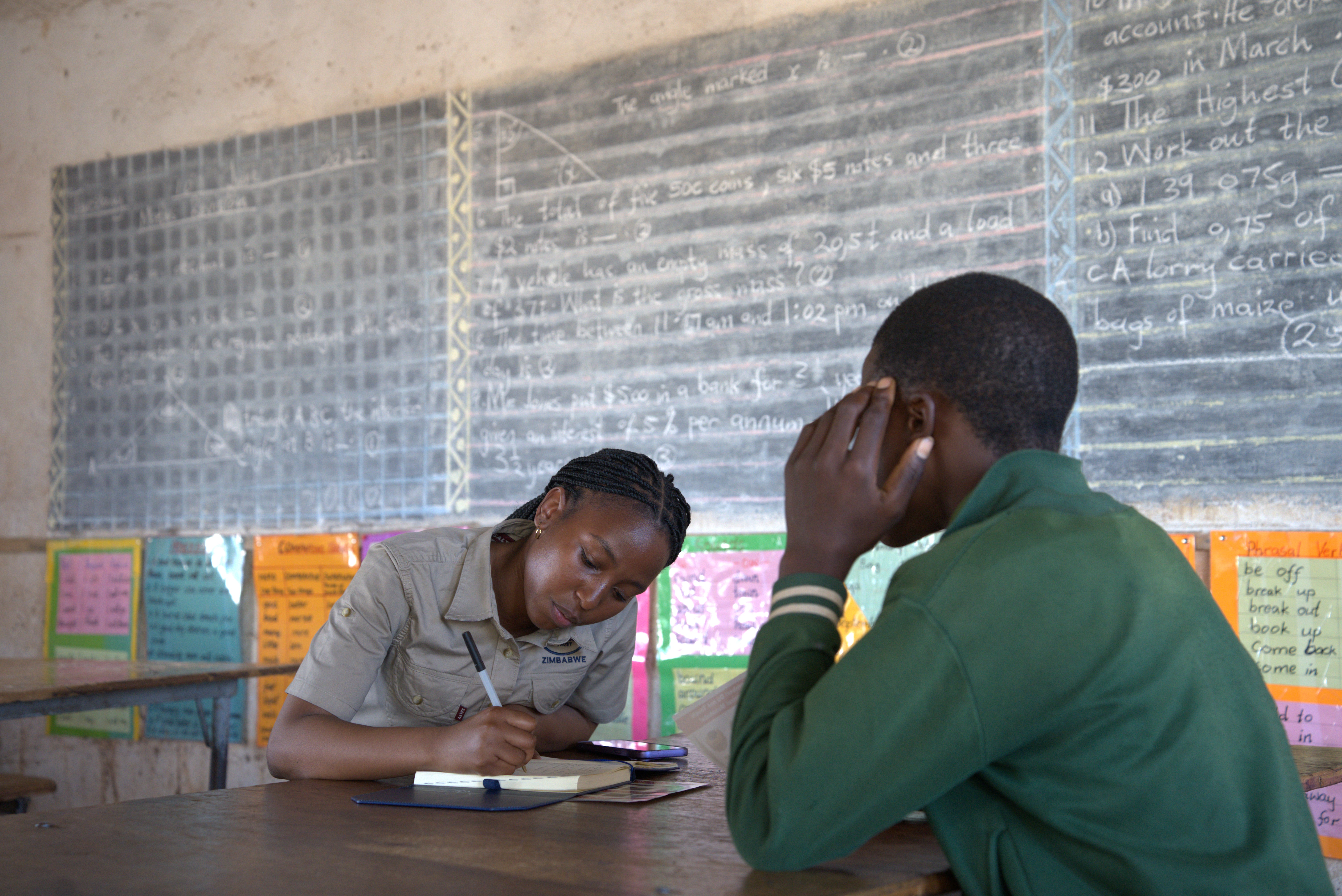 Safe ground brings children back to school in Zimbabwe