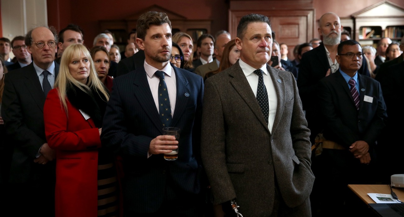 Guests at The HALO Trust memorial service, in Chelsea Old Church, London