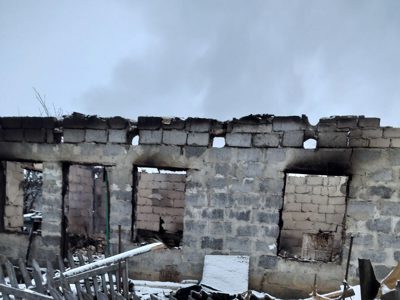 Згарище господарської будівлі