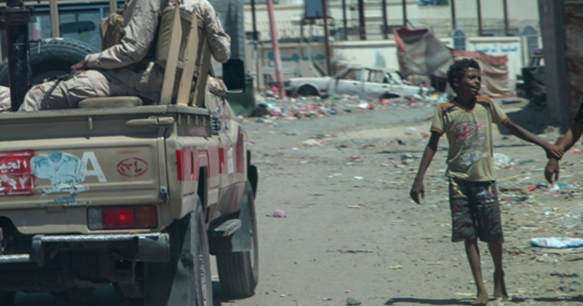 Children at risk from unexploded landmines in Yemen