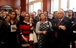 Guests at The HALO Trust memorial service, in Chelsea Old Church, London