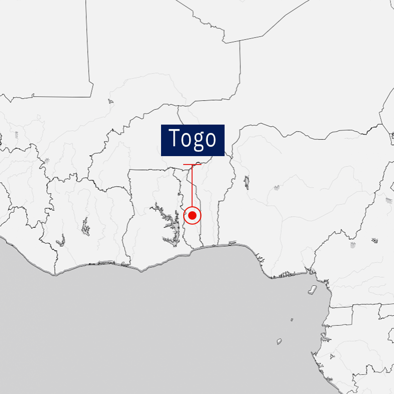 Map of Togo