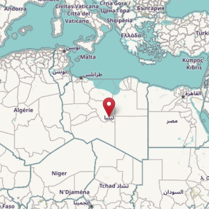Map of Libya