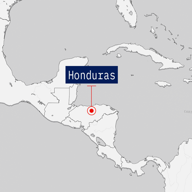 Map of Honduras