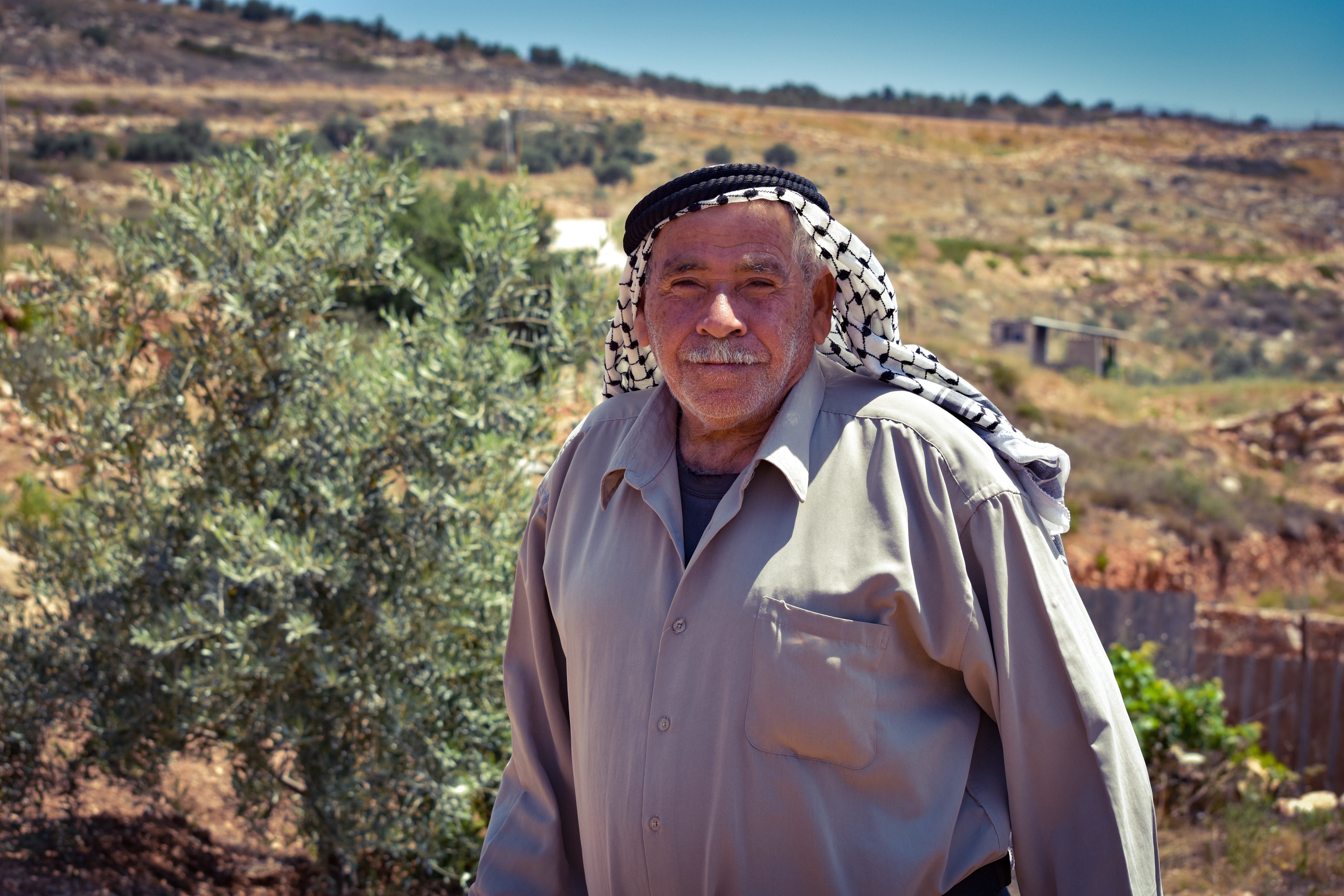 Kayed, an olive farmer in West Bank