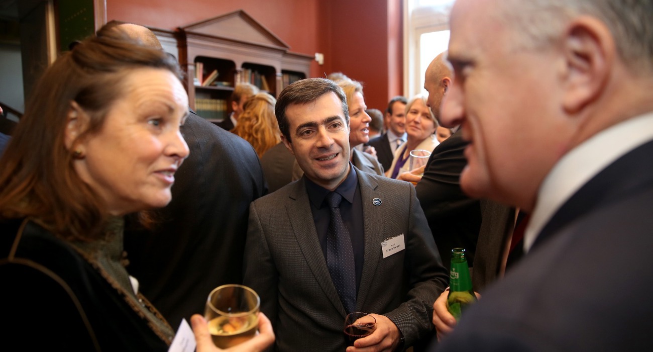 Guests at The HALO Trust memorial service, in Chelsea Old Church, London