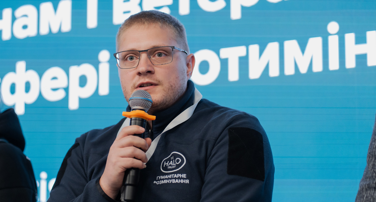 Руслан Якоб під час виступу на презентації