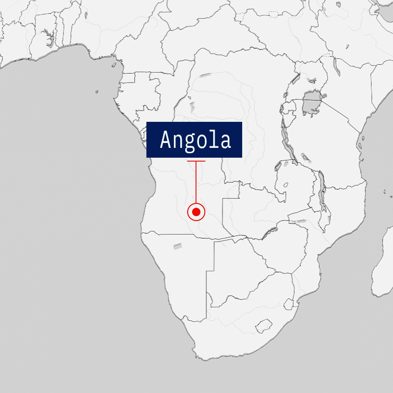 Map of Angola