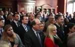 Guests at The HALO Trust memorial service, in Chelsea Old Church, London