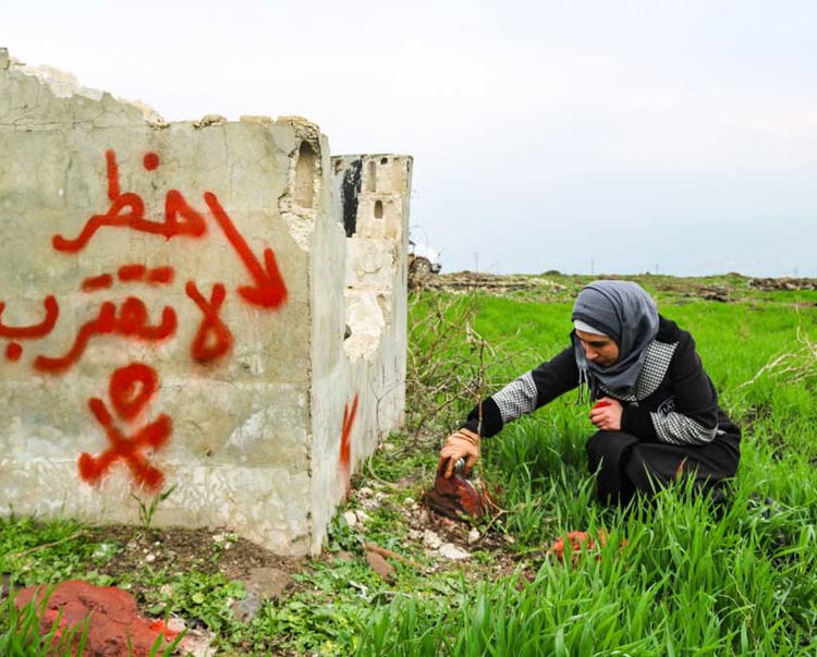 Nour Mari, From HALO Syria, Marks The Location Of A Unexploded Projectile
