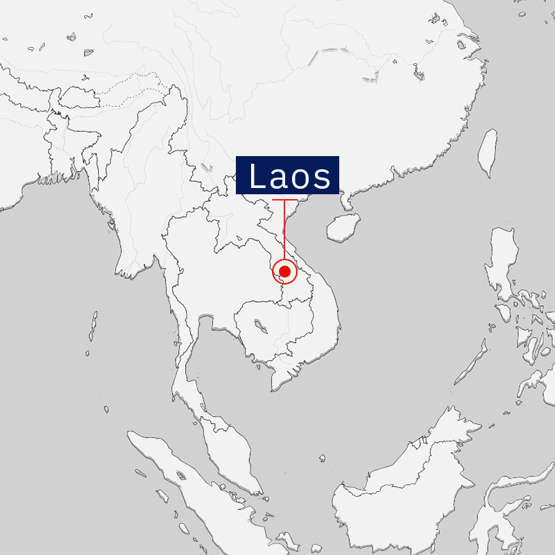 Map of Laos