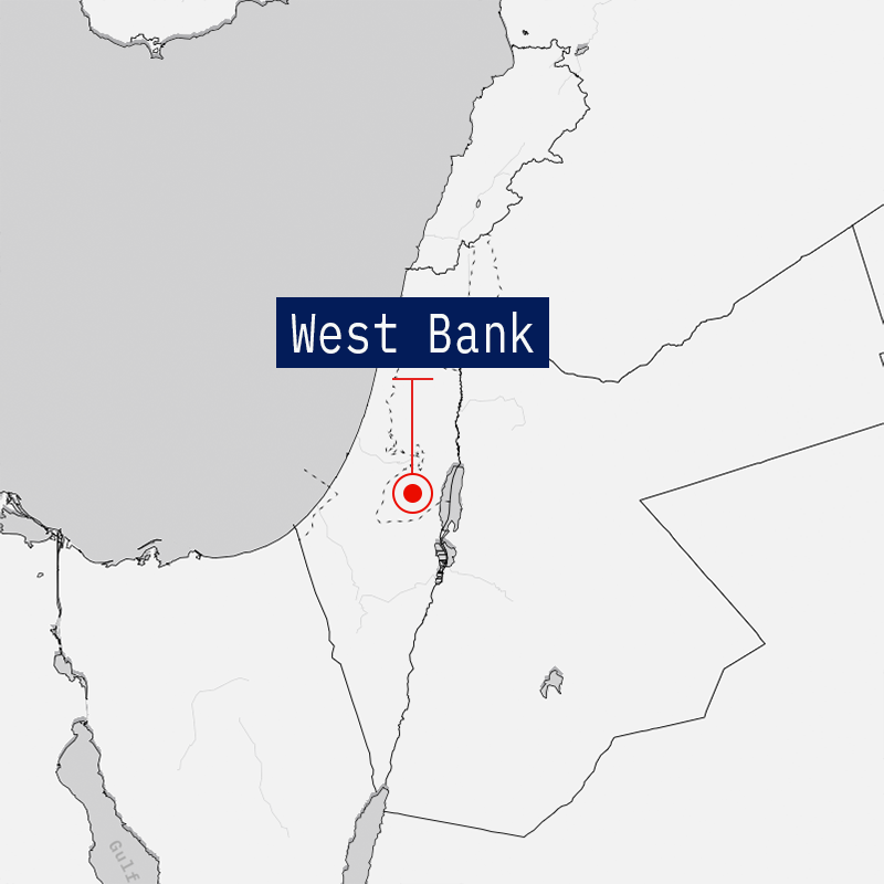 map of West bBnk