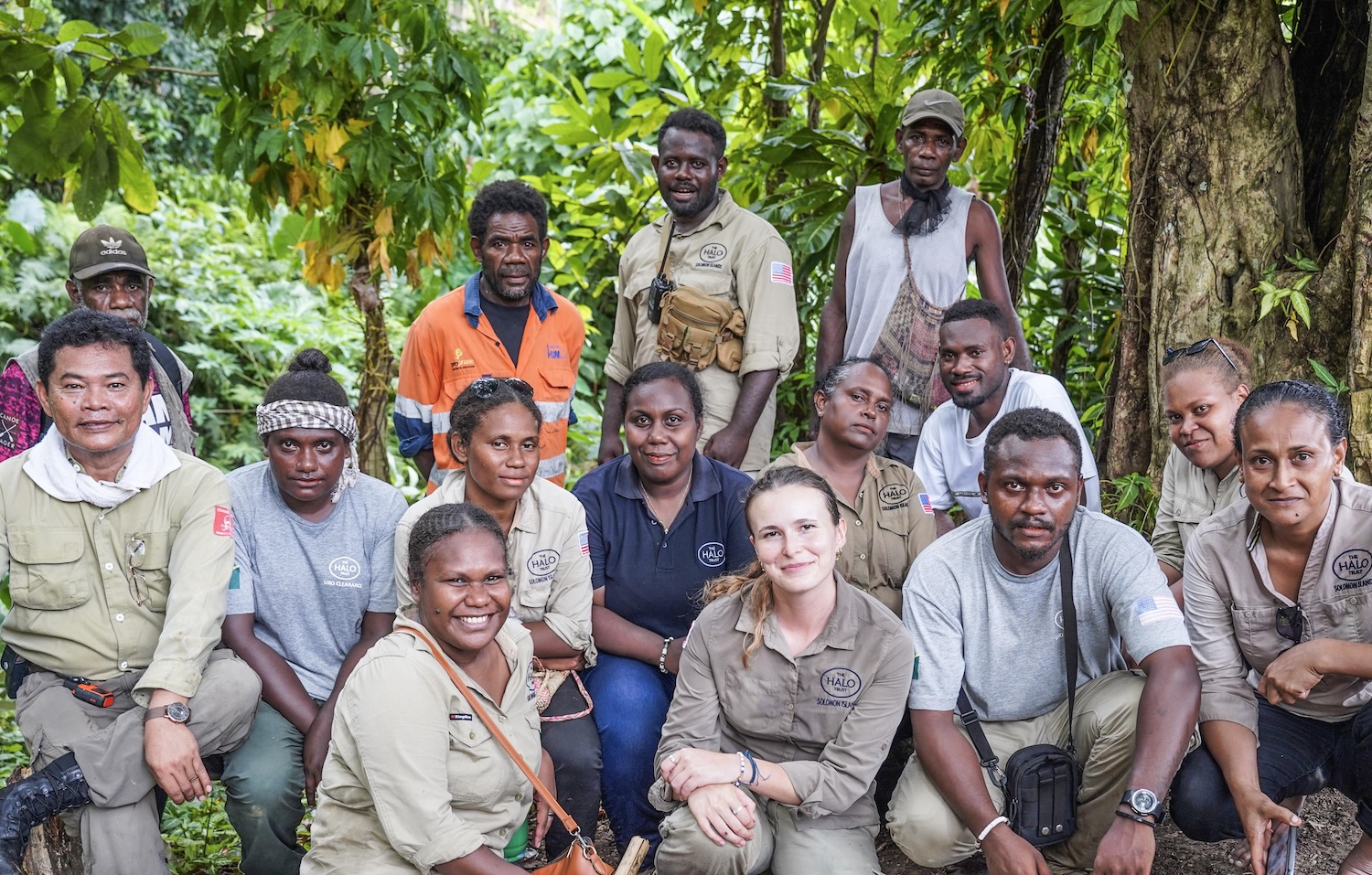 HALO Solomons staff on Maruyama Trail survey expedition