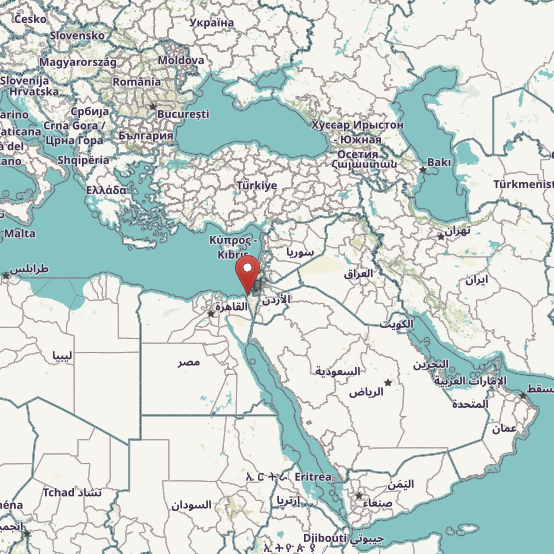 Map of the Gaza Strip