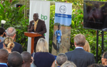 Dr. Adriano from the National Demining Commission of Angola (CNIDAH) at the BP Angola grant signing ceremony in Luanda, May 2019