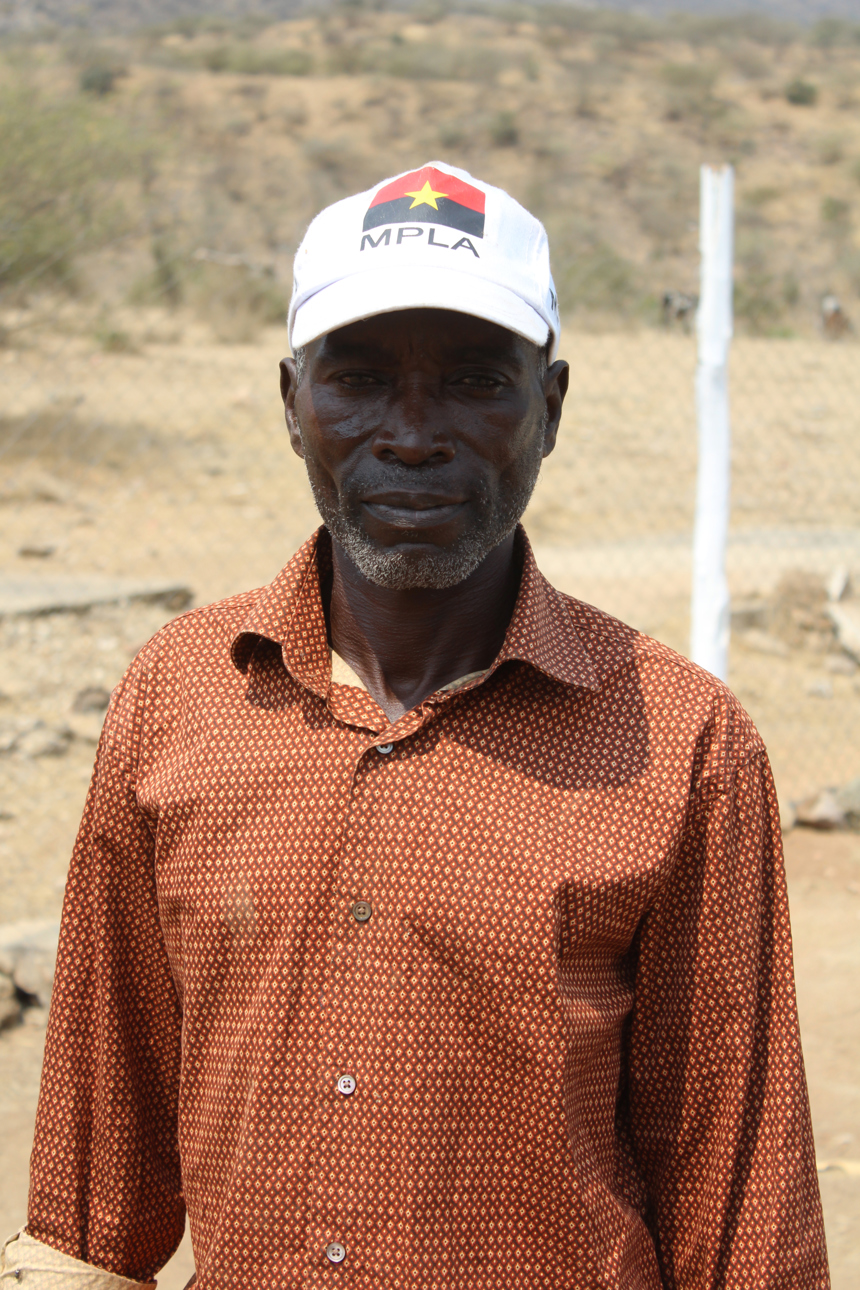 Jorge Casimiro, an Angolan farmer