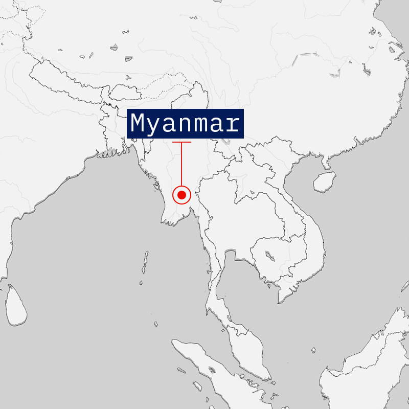 Map of Myanmar