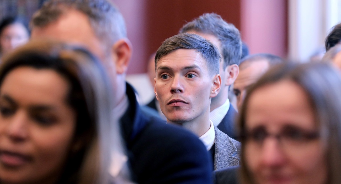 Guests at The HALO Trust memorial service, in Chelsea Old Church, London