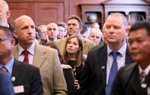 Guests at The HALO Trust memorial service, in Chelsea Old Church, London