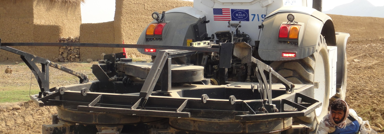 An armoured vehicle used for clearance